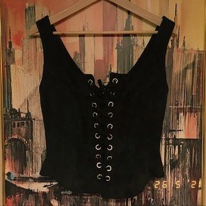 ✨VINTAGE DANIER LEATHER CORSET TOP✨